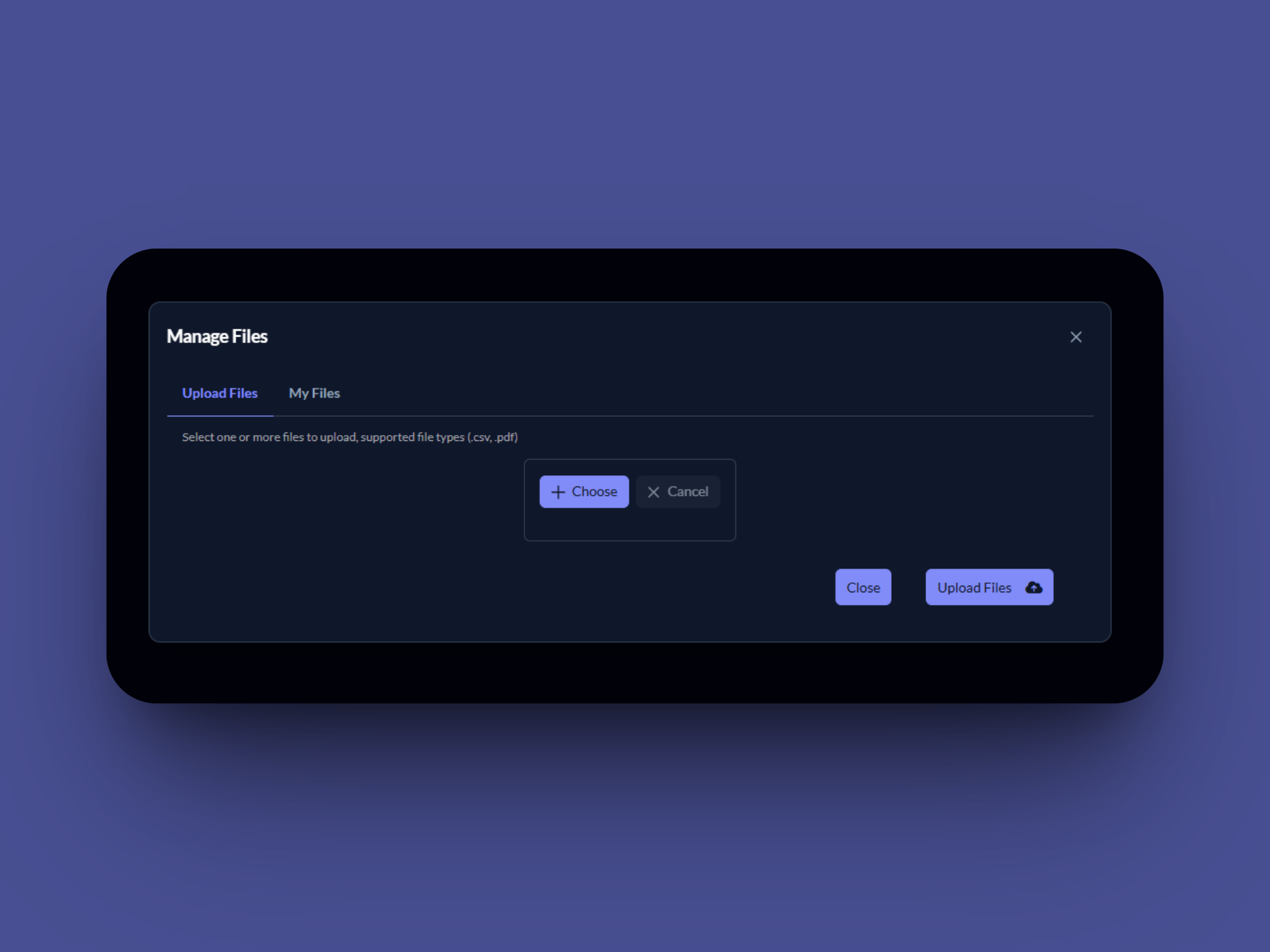 File Upload Step